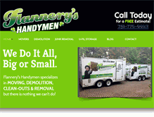 Tablet Screenshot of flanneryhandymen.com
